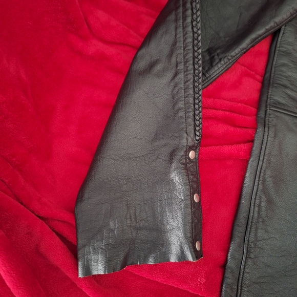 ⤵️Ladies Black Leather Chaps *MEDIUM❤️ - Picture 3 of 14